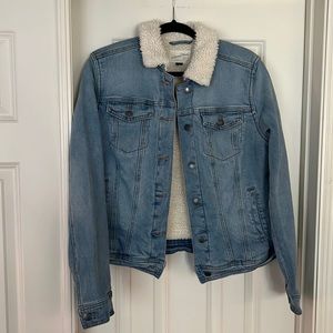 Womens Jean Jacket, Faux Fur Lining